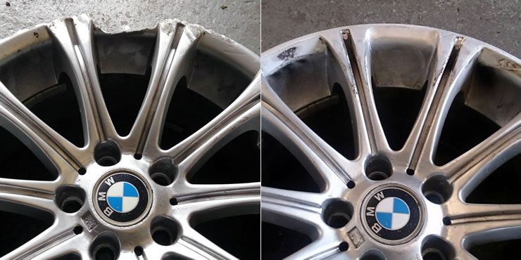 BMW alloy wheel repair